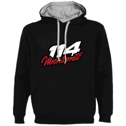 Sweat à capuche homme 114 Motorsports noir