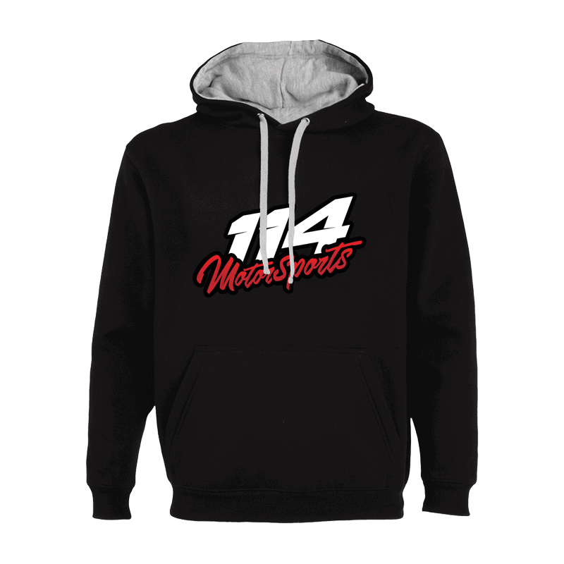 Sweat à capuche homme 114 Motorsports noir