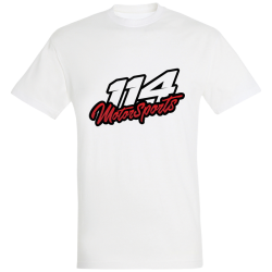 T-shirt homme 114 Motorsports blanc